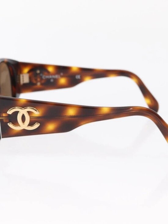 CHANEL Sunglasses Plastic Brown CC Auth 153000 main image 6